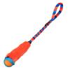 Игрушка для собак из искусственного меха Power Ball Bungee Orange Pull Toy Authentic Product Tug-E-Nuff 10667-O