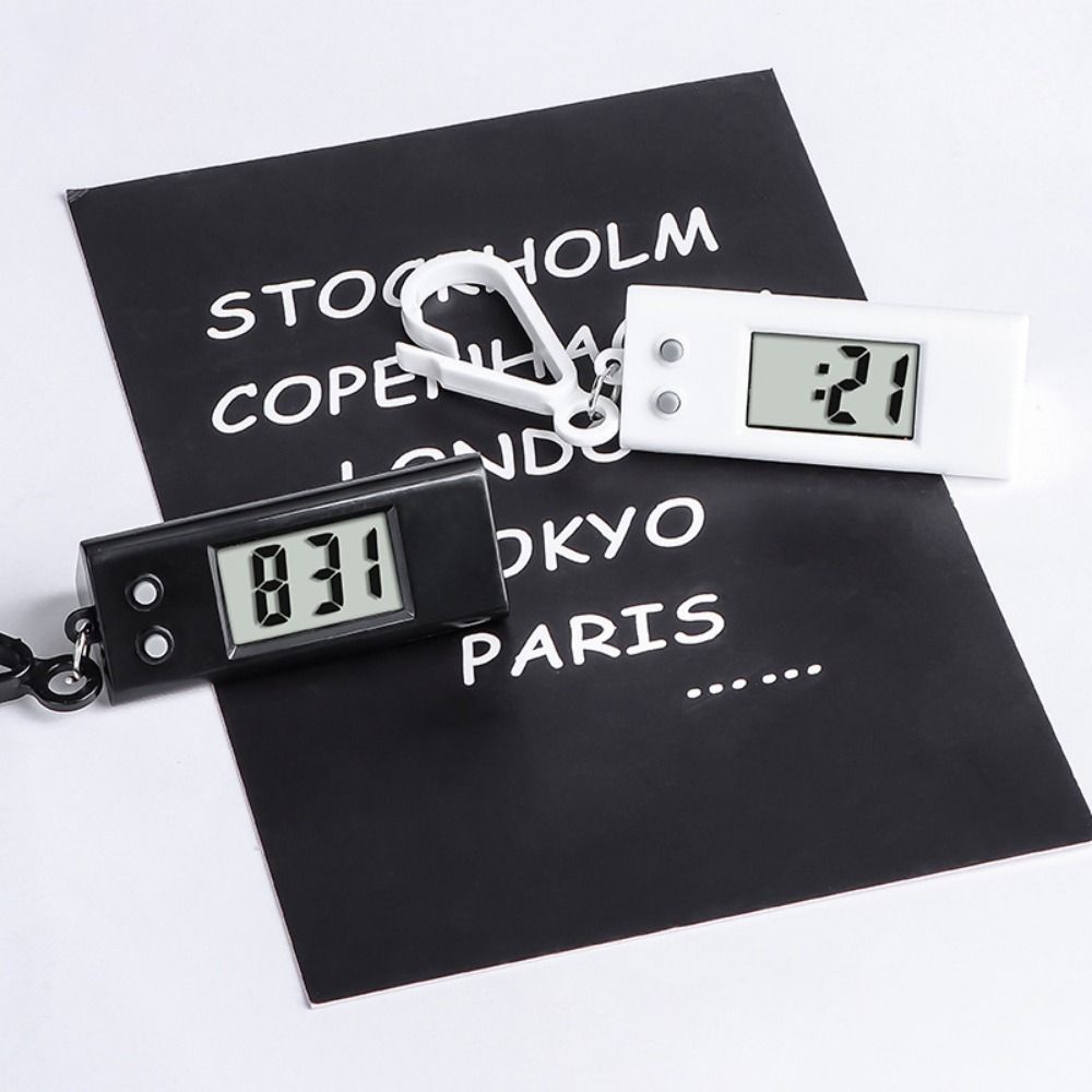 Противоударные электронные часы-брелок маленькие мини светодиодные цифровые часы настольный дисплей времени