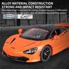 1/24 масштаб McLaren 720S спортивный автомобиль литой модели игрушки имитация литой машины со звуком и светом инерционный механизм декоративные игрушки мальчики подарок