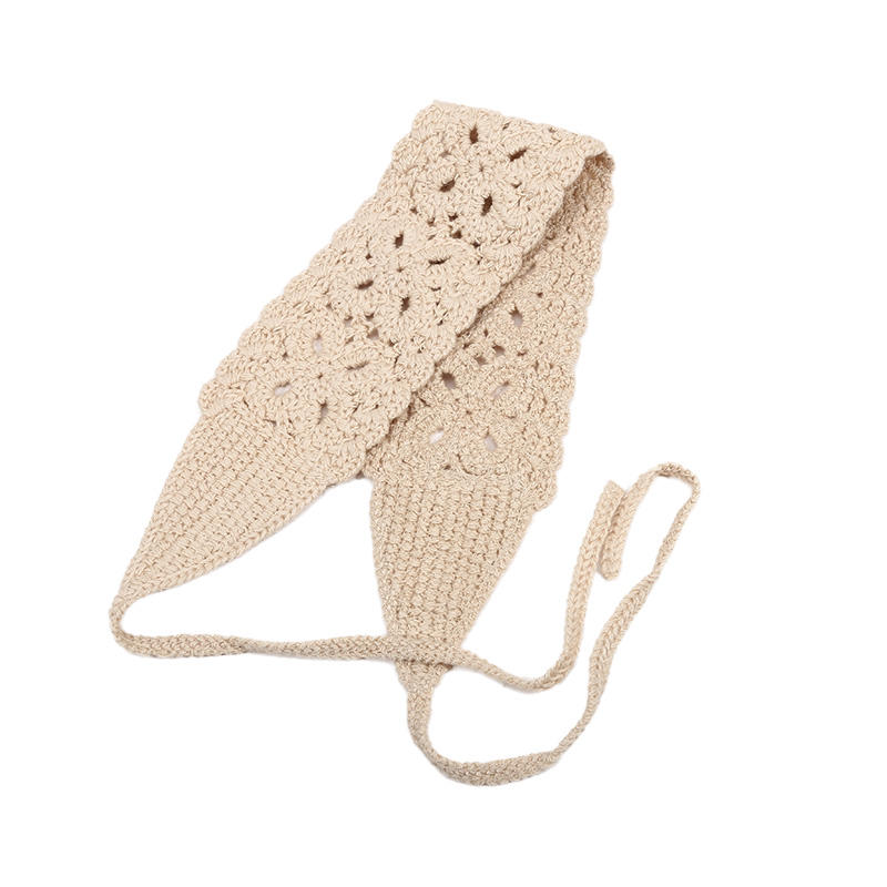 Бохо женская цветочная вязаная повязка на голову красочная тканая алая повязка на голову винтажные аксессуары для волос