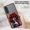Матовый чехол для телефона Samsung Galaxy A52 A56 A24 A73 A22 A53 A21s A34 A25 A26 A54 A35 A36 Наруто Учиха Итачи