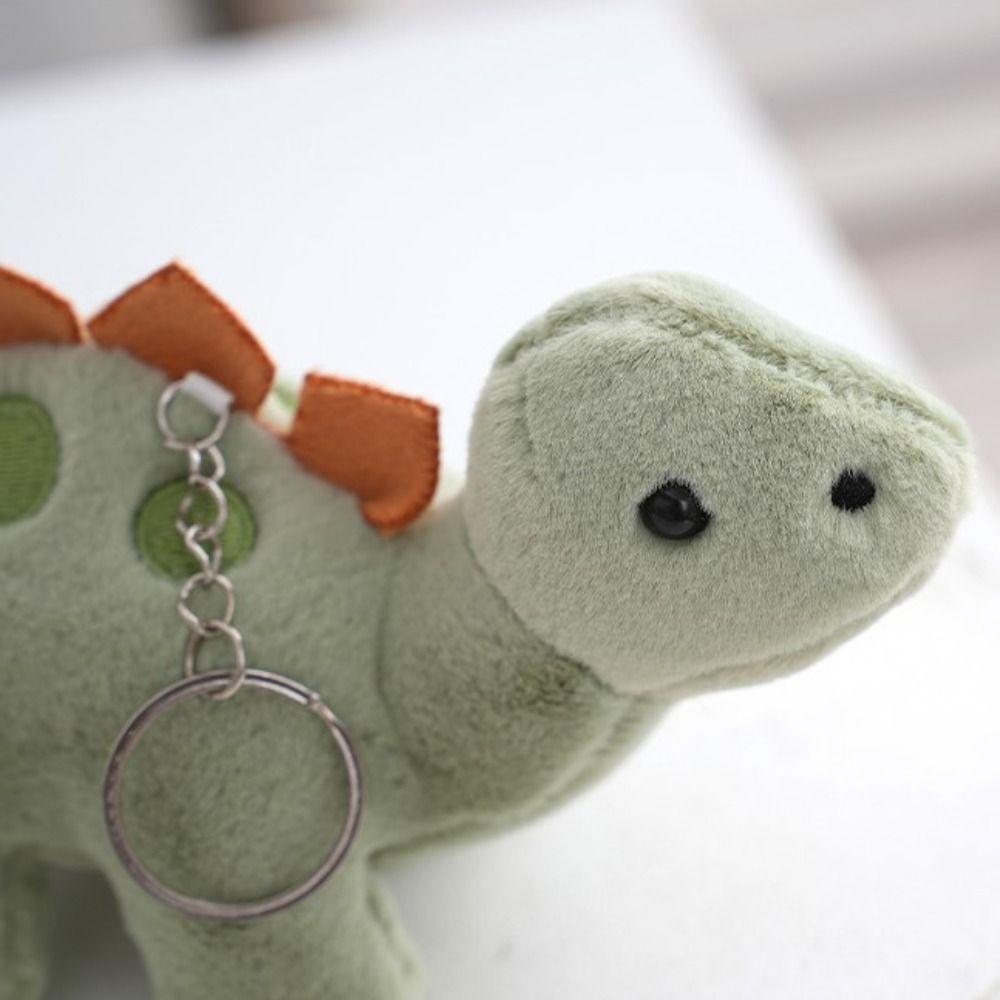 Мультяшный кукла-динозавр, мягкий плюшевый брелок в виде динозавра, креативный брелок в виде автомобильного ключа