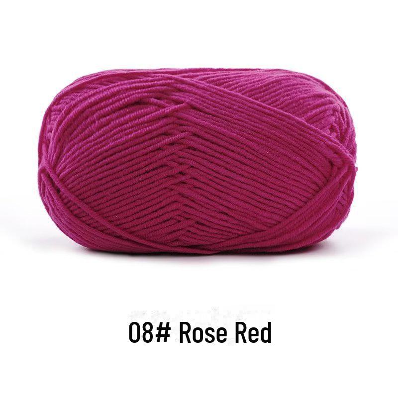 4-х ниточная пряжа из гребенного хлопка для кукол ручной работы, 40 г молочного хлопка, набор материалов для кукол своими руками