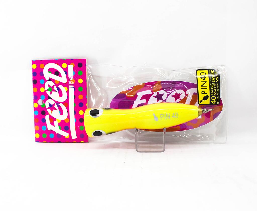 Feed Пин 40 Ручная работа Деревянный Поппер Плавающий Воблер 40 грамм 17 (9017)