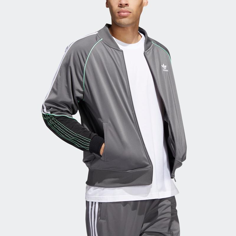 Adidas Спортивная куртка Originals с длинным рукавом, мужская куртка, серая HI3002