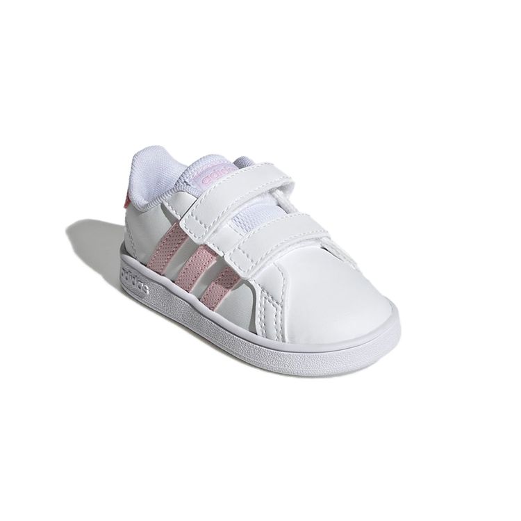 adidas Neo Grand Court Повседневные Легкие Прочные Низкие Скейт-Кеды Детские кроссовки Розовый Белый GX5751