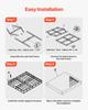 Box Spring, Queen Size Bed Frame with Washable Fabric Cloth, Heavy Duty Metal Frame for Queen Bed, 130 mm Mattress Foundation, 1587.57 kg Max Weight