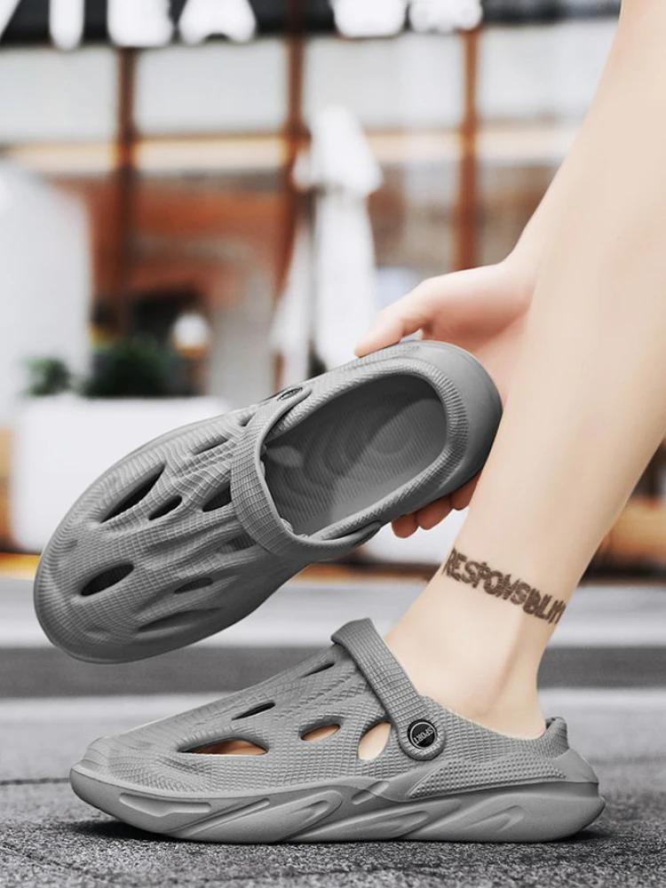 Fashion Beach Shoes for Men with Platform Height Daily Use Luxury H Designer Big Size Descount Outdoor In Welcome Deal Eva Man Sandals