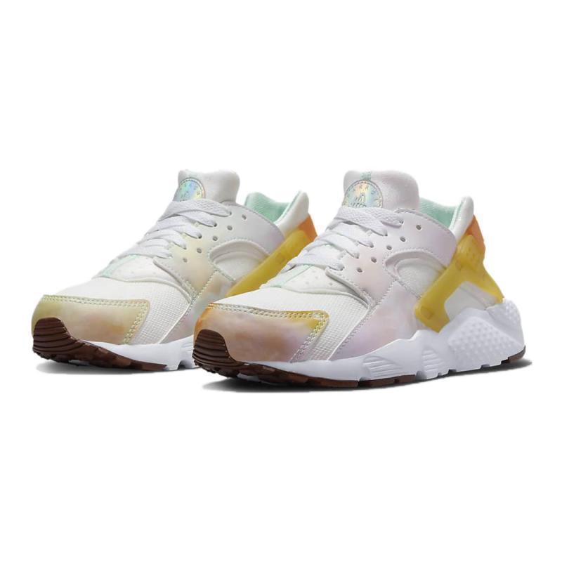 Nike Air Huarache Run GS Износостойкие Легкие Амортизирующие Поддержка Низкий Верх Детские Кроссовки для Бега Розовые Белые Кроссовки FJ7715-171