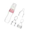Silicone Nursing Bottle Spoon Head for Baby Feeding 3Pcs Pink Set