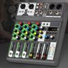 Professional Audio Mixer Sound Mixing Console Bluetooth-compatible Mixer Good Sensitivity Mini Audio DJ Mixer Board