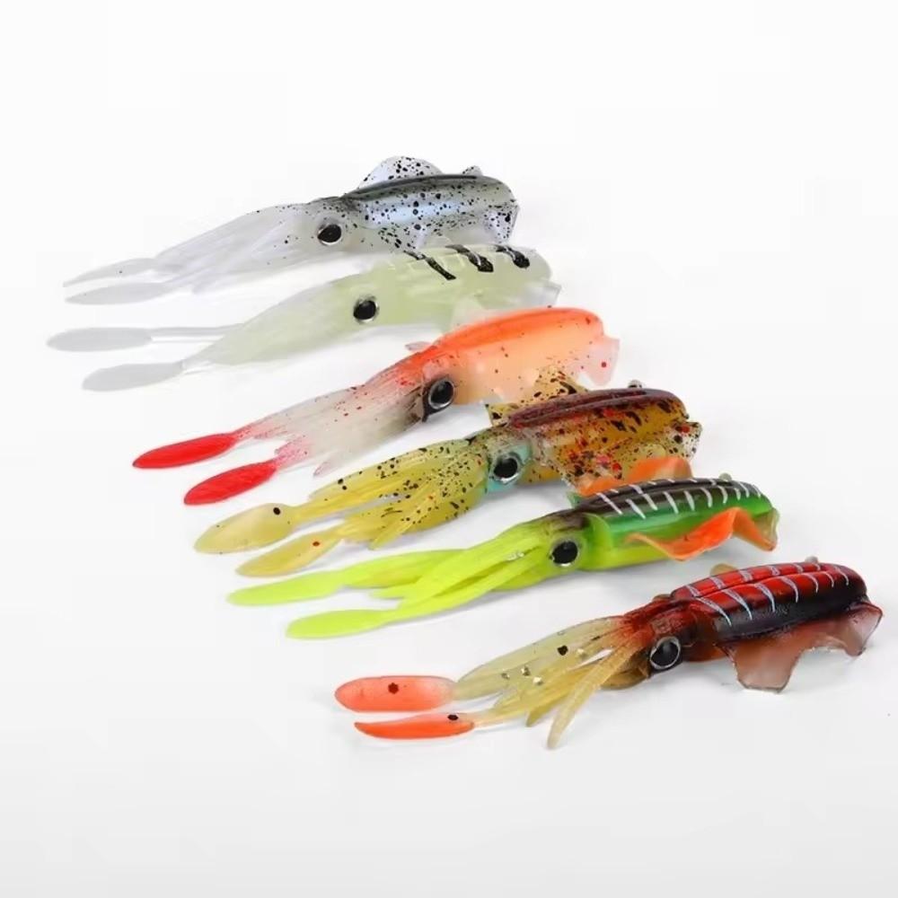 Lifelike Design Squid Fishing Bait Soft Material PVC Swimbait 2026 Fishing Lure Fishing