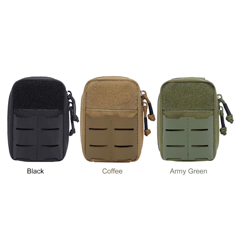 Outdoor Molle Pouch Utility EDC Pouch Multi-Purpose Small Molle Bag with Hook and Loop Fastener Belt Pouch for Climbing Hunting