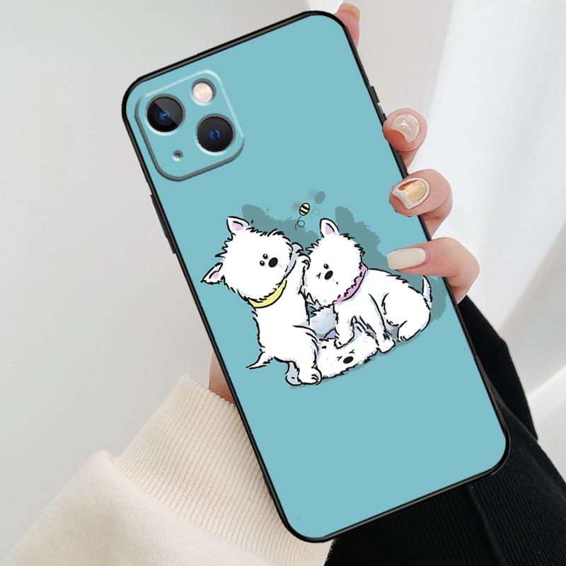 Чехол для телефона West Highland Terrier Westie для iPhone 17 Pro Max 16 15 11 13 12 14 Pro Max mini 15 16 Plus 16e 17 Air Cover
