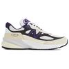 Кеды мужские Teddy Santis x New Balance 990v6 Сделано в США Белый Черный Слива Phantom U990WB6
