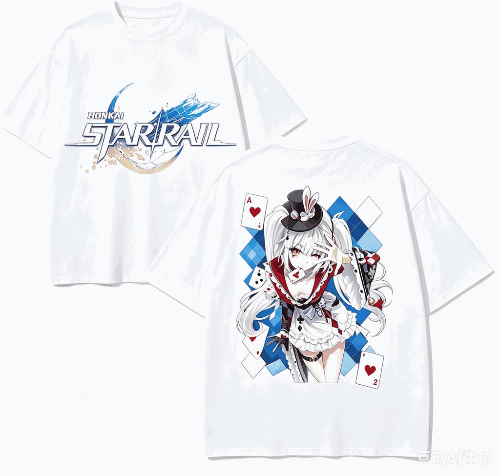 Honkai Star Rail Anime Lover Tshirt Harajuku Cotton New Model High Street Unisex and Unisex Short Sleeves High Quality T Shirt