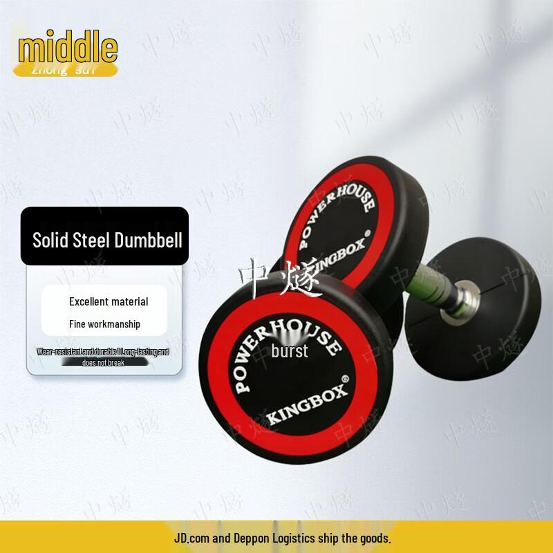 Premium Rubber-Coated Steel Dumbbells