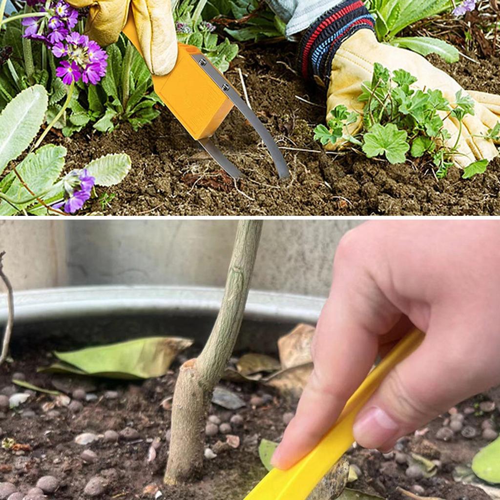 Hand Loop Weeder Tool Garden Metal Loop Design Manual Weeders Tool With Plastic Handle For Weeding