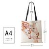 Watercolor Giraffe Deer Print  Tote Bags for Women Casual Handbags Shopping Bag Large Capacity