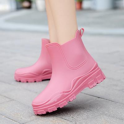 Женские модные японские износостойкие водонепроницаемые и нескользящие резиновые сапоги