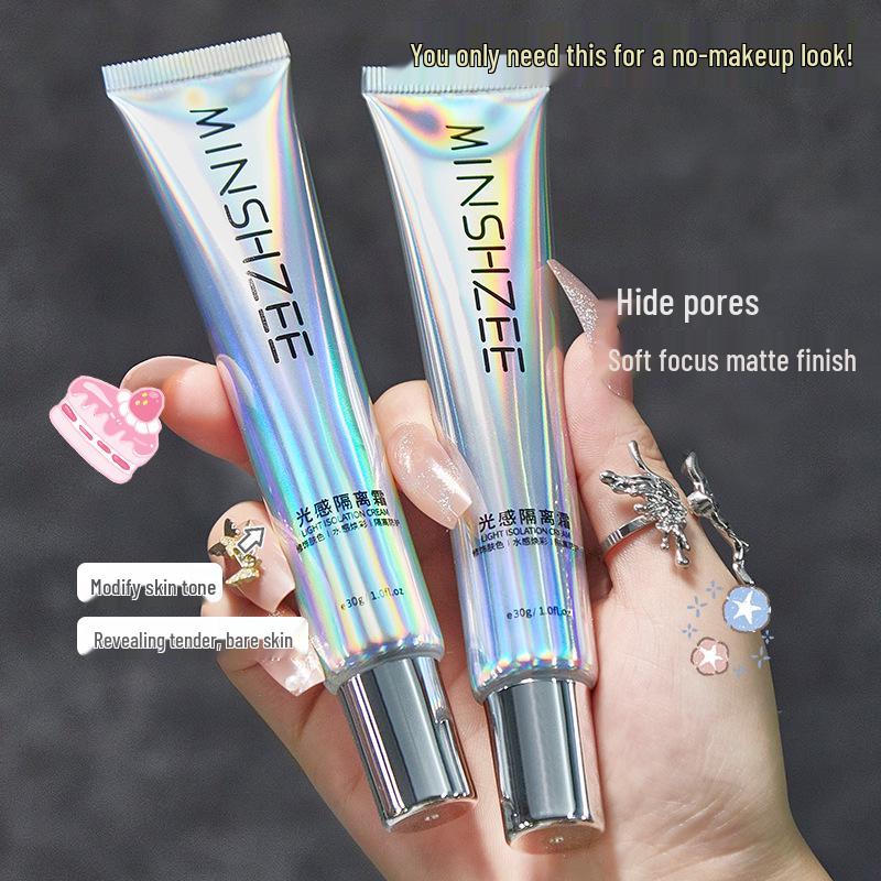 Светочувствительный праймер Mingxi Zhi для женщин: Выравнивающая, Увлажняющая, Матирующая база под макияж, Консилер и Тональная основа, 30 мл.