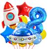 Astronaut Astronaut Themed Birthday Party Decoration Rocket Balloon Aluminum Membrane Balloon Yearly Arrangement