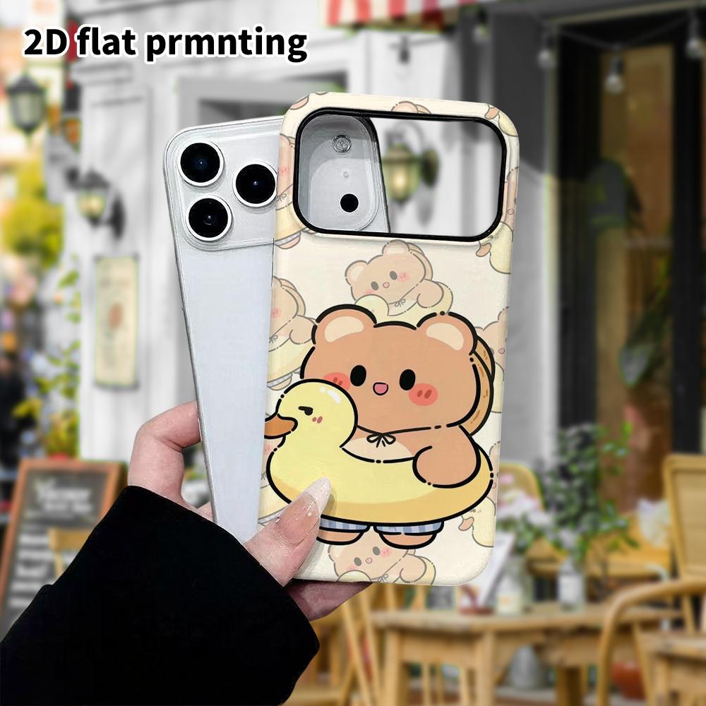 Phone case: 2D flat Samsung Galaxy A34 A35 M05 M06 S20 S22 S21 FE Plus 5G protective case, little yellow duck swim ring, perfect Christmas and Hallowe