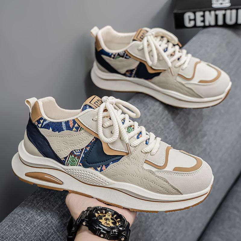 Весенняя мужская обувь новая дышащая обувь мужская трендовая универсальная обувь на платформе спортивная обувь повседневная беговая модная обувь