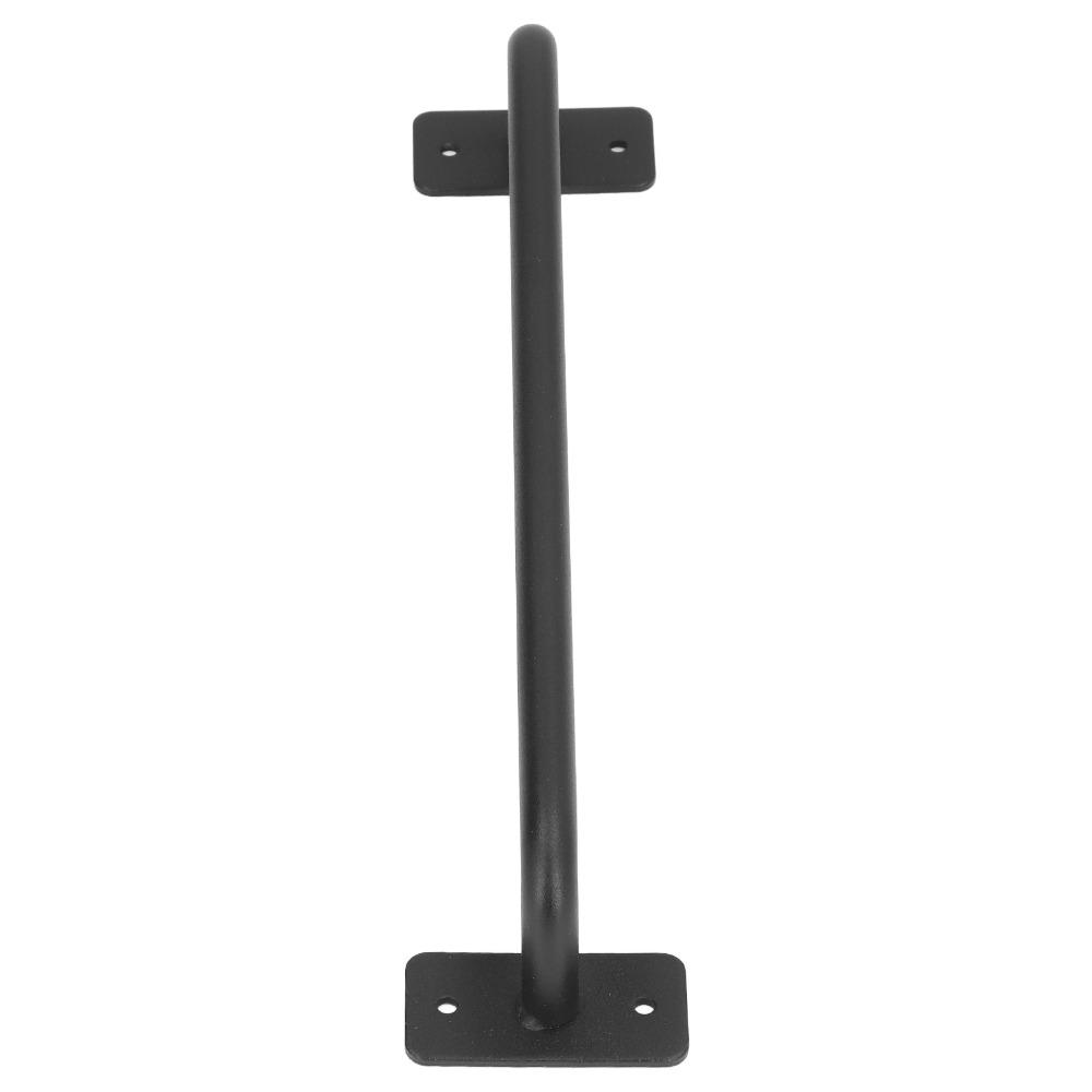 Black Barn Door Handle Non-Slip Cabinet Pulls Solid Gate Handle Garage