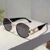Винтажные овальные солнцезащитные очки Мужские Новинка Модные Градиентные Повседневные Очки Женские Инновационный Дизайн Бренда Декор для Улицы Солнцезащитные Очки