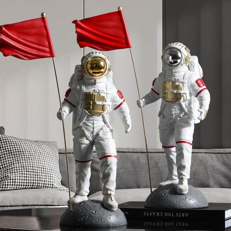 Креативный красный флаг астронавт украшение гостиной винный шкаф простое украшение для дома украшение рабочего стола офиса