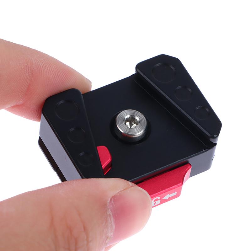 Quick Release Mount Plate Board Anti-Shake Clamp V Port For Tripod Dslr Cage
