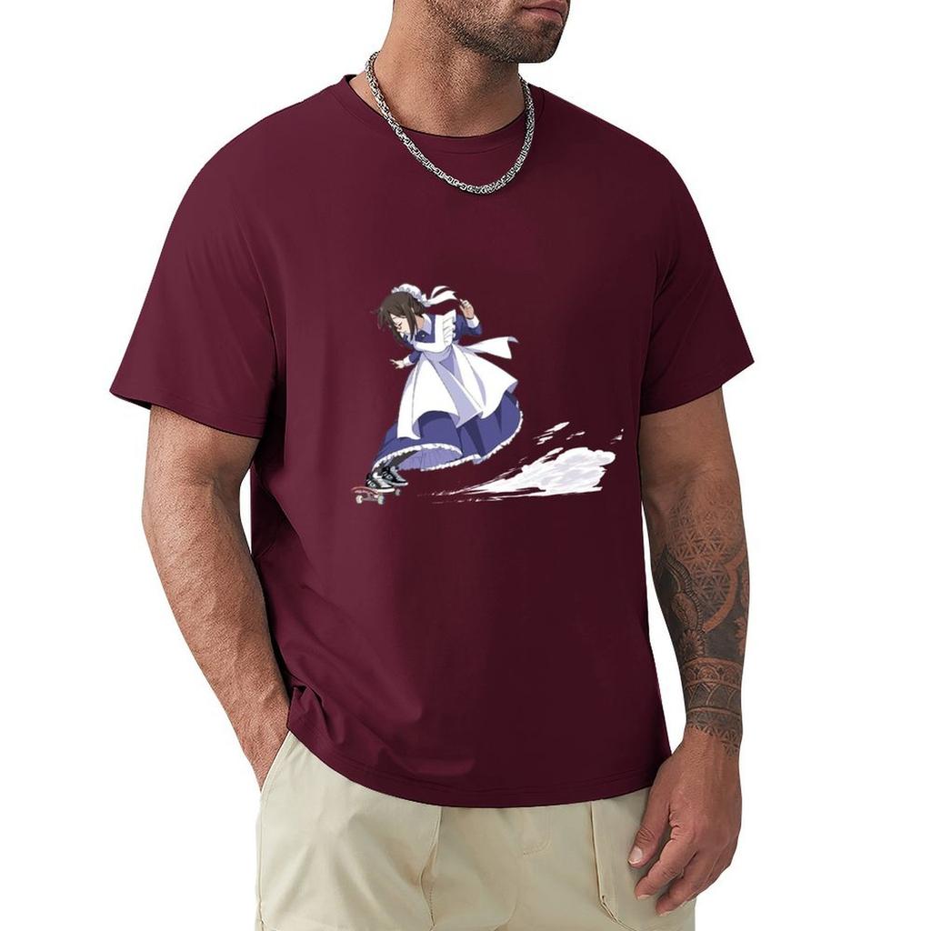 Skate Board Maid T-Shirt Graphic Tee Shirt Anime Tshirt Shirts Graphic Tee Men