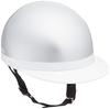 Bike Parts Center Helmet Half White Brim Silver Free Size (Head Circumference 57cm~59cm) 7102