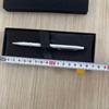 Used Unused CROSS ballpoint pen, silver, with box, luxury pen