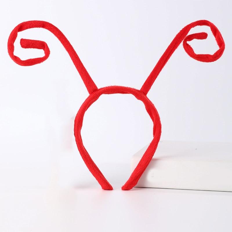 Butterfly Antenna Headband Velvet Bugs Hair Band Costume Headband for Halloween Cosplay Parties Costume Accessories