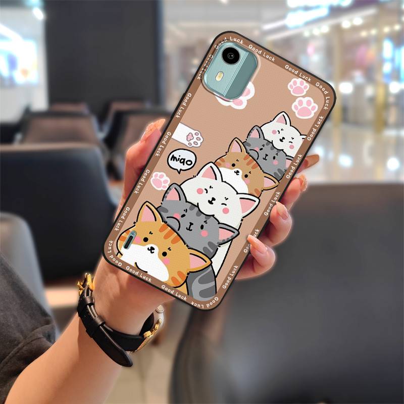 Cartoon Phone Protector Phone Case For Nokia C12/C12 Pro/C12 Plus/TA-1535 Durable Cute TPU Silicone Anti-dust Back Cover