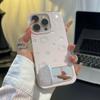 Cute KT Cat Suitable for Apple 16 Mobile Phone Case IPhone 15pro Protective Case 14 Large Hole 13pro Mirror Bracket