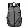 Men's Multi-Functional Casual Business Backpack with Logo Option - Simple Solid Color Fashion Design