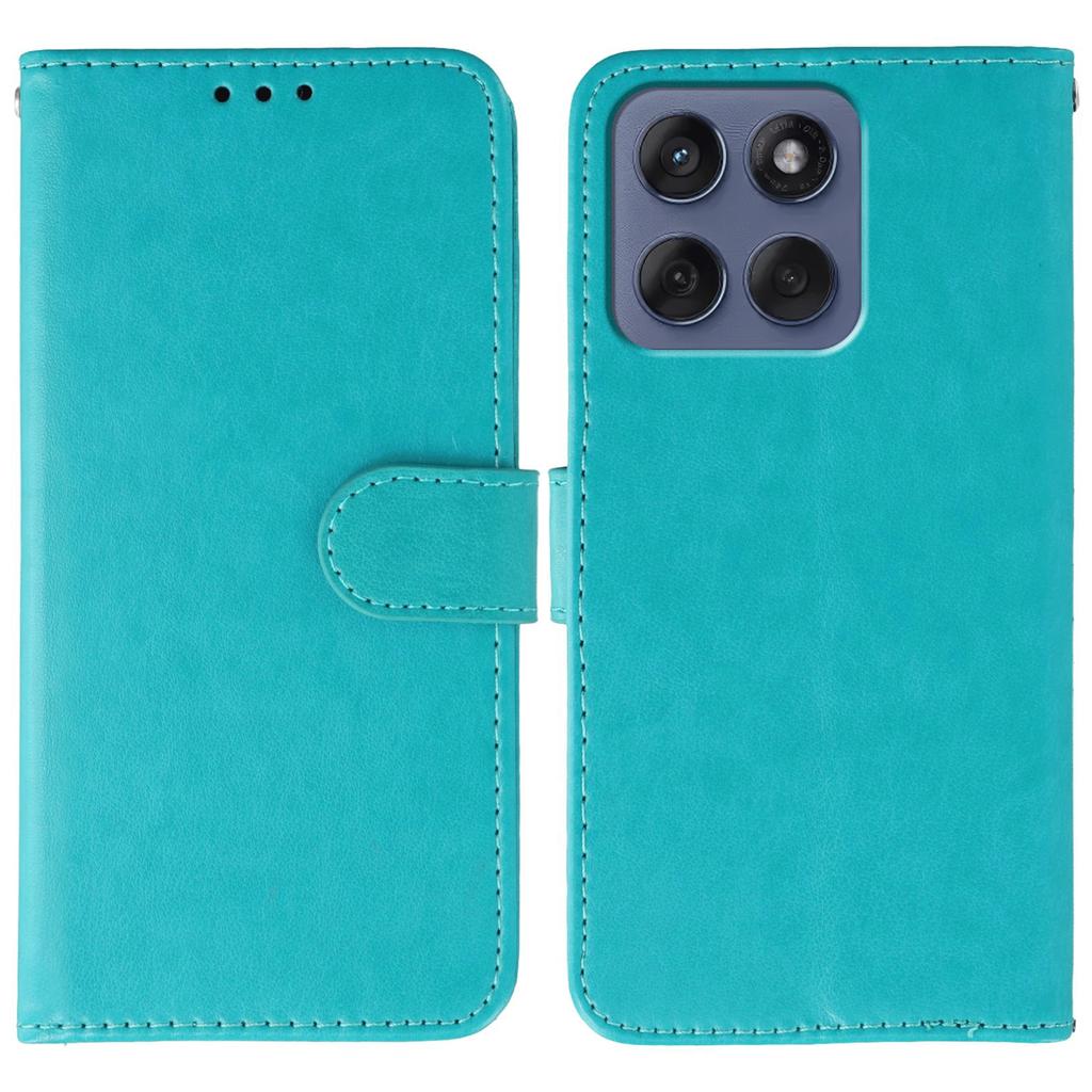For Motorola Edge 60 Fusion 5G Case PU Leather Flip Wallet Phone Cover with Strap