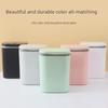 Mini High-End Desktop Trash Can with Push-On Lid for Home, Office, or Dormitory Use