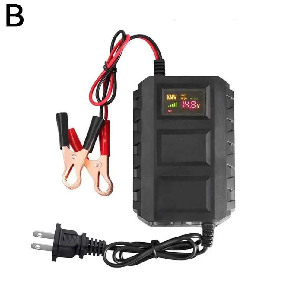 Автомобильное зарядное устройство для аккумуляторов высокой мощности с интеллектуальной системой, общее зарядное устройство для автомобильных аккумуляторов LiFePO4, свинцово-кислотное обслуживание аккумуляторов 12,8 В