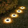 Rotundity Ground Lamp Deck Lights Waterproof Solar Underground Light  Stairs Fences
