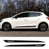 2шт наклейки для автомобиля Seat Ibiza дверь боковая юбка длинные полосы стиль виниловая отделка наклейки украшения кузова авто тюнинг аксессуары
