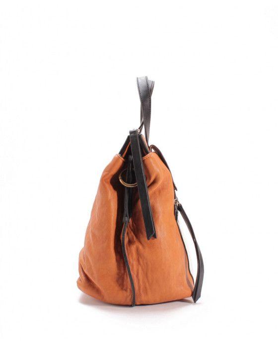 Sac à main - Le Temps des Cerises - Kaori 1 - Tricolore - L 36 x H 26 x P 18 cm - Porté main