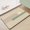 Nordic Simple Ванная комната Противоскользящий коврик для ванной комнаты Водопоглощающий быстросохнущий коврик для ног Износостойкий коврик для двери туалета с диатомовой грязью
