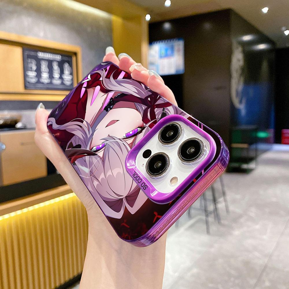 HSR Thelema Purple Translucent Mobile Phone Case for iPhone 17 16 15 14 13 12 11 X XR XS Air Pro Max Plus Colorful Cover