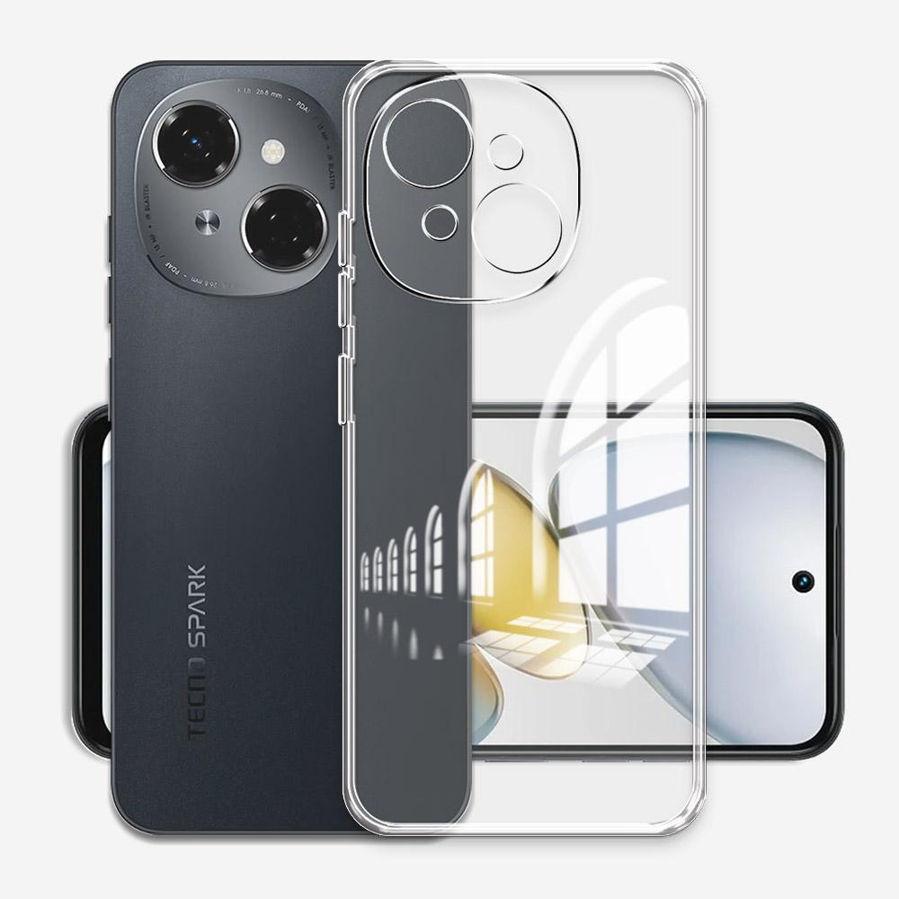 For Tecno Spark Go 1 Case Clear Soft Silicone Bumper Phone Case FFor Tecno Spark Go 2025 Pop 9 Transparent Shockproof Back Cover