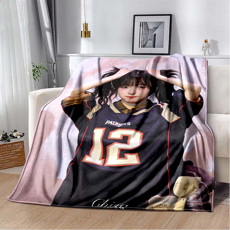 3D Printed Flannel Blanket I-ILLIT Combo K-POP Home Sofa Bed Blanket | Birthday Gift, Customizable