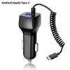 Type-C Car Charger Ligting With Cable Car Charger 3A Certified USB Car Charger With Cable